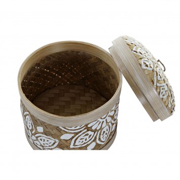 Basket set DKD Home Decor Bamboo (18 x 18 x 20 cm)-2